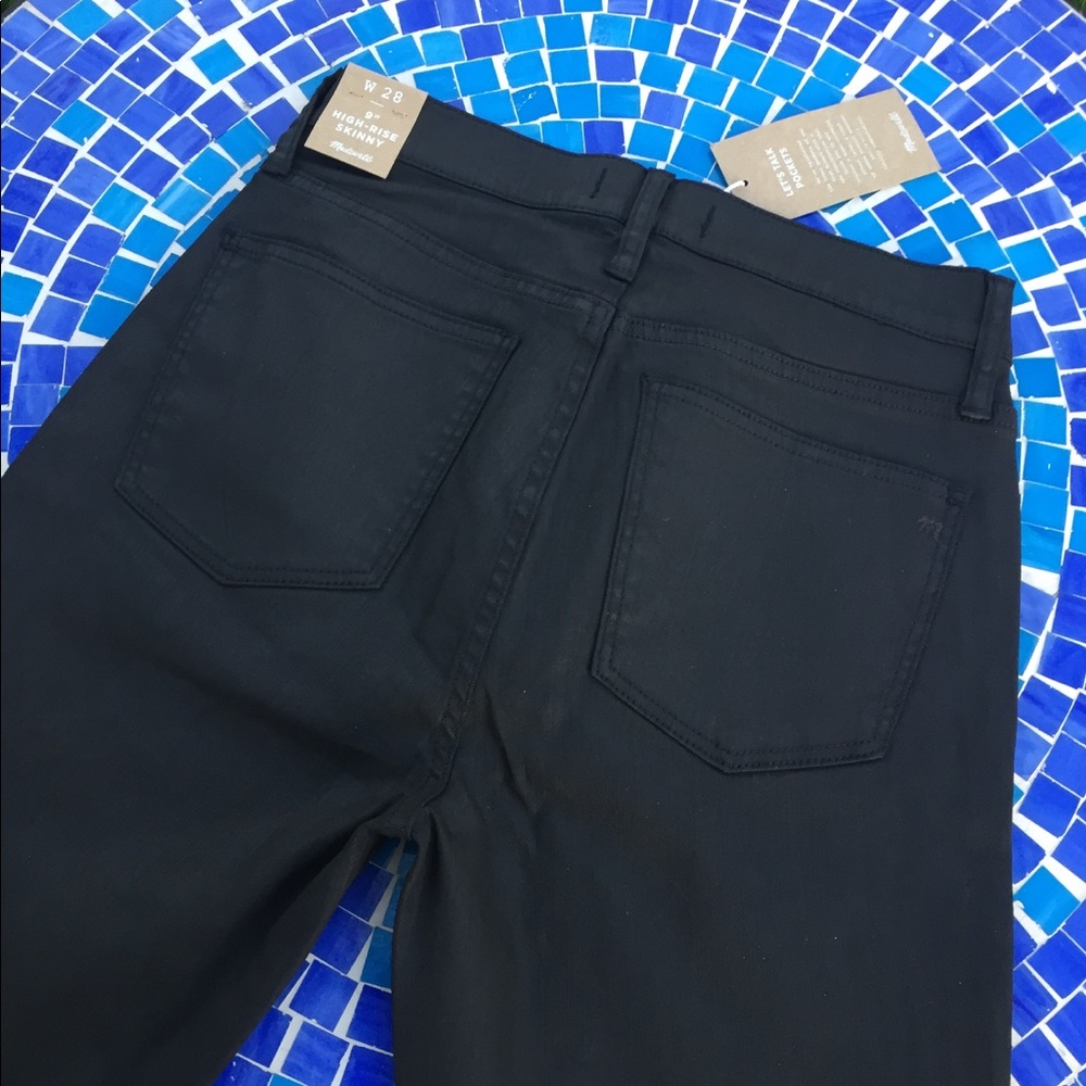 NEW! Madewell 'High Riser' coated skinny jeans 28 - Picture 4 of 8